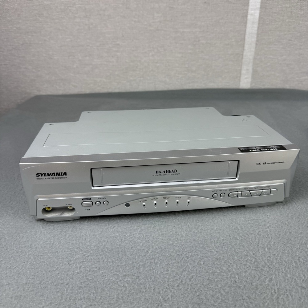 Sylvania VCR C6240VF DA-4Head Digital Tracking VHS 19 Micron Head Tested